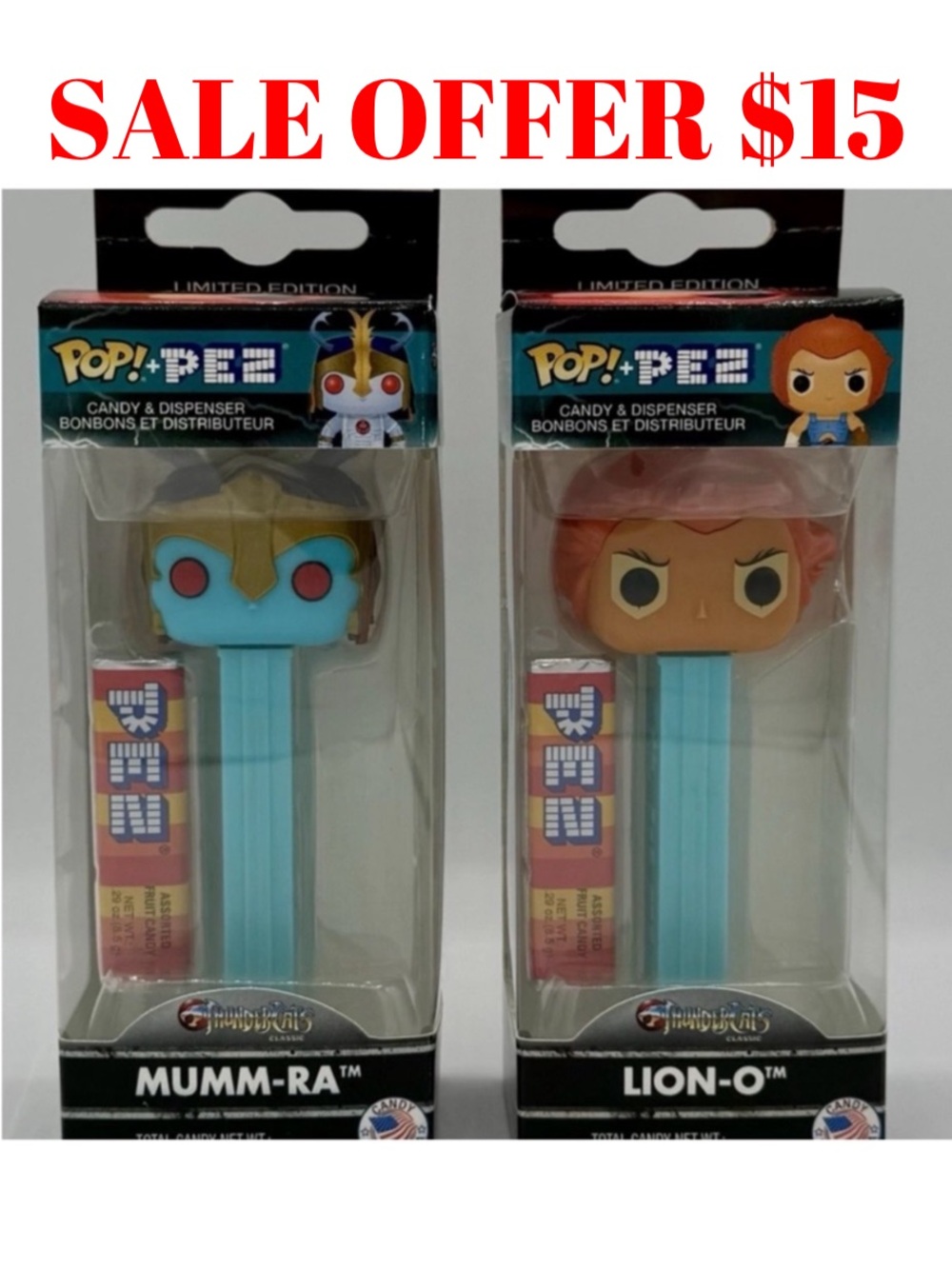 Funko Thundercats PEZ Dispenser Candy Toy Figures